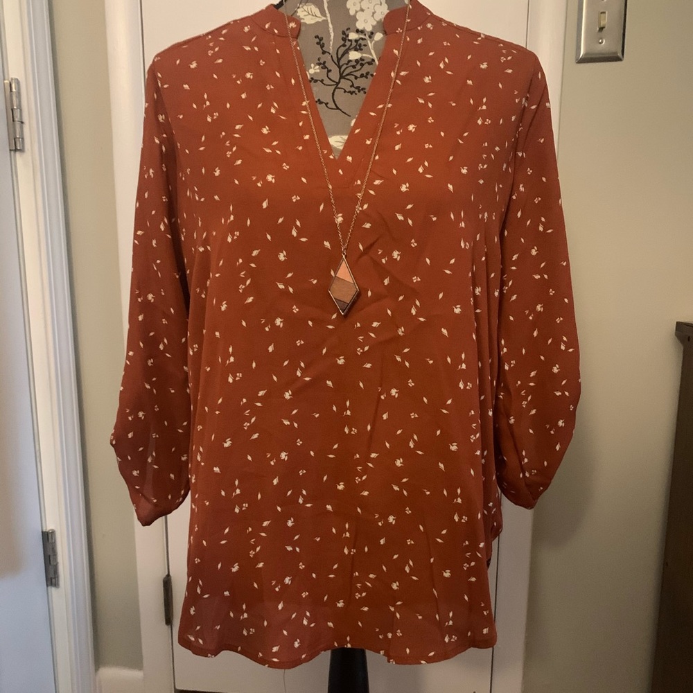 SOLD Rust color blouse